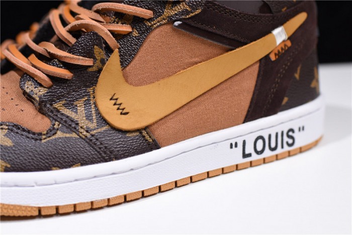 l**is V*t*n x ow x air jordan 1 customs mens aq0818-202