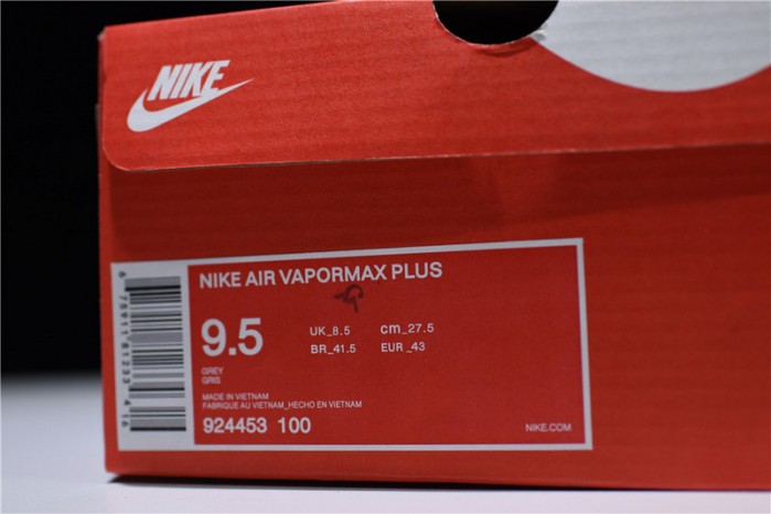 Nike VaporMax Plus “Triple White” Pure Platinum mens 924453-100