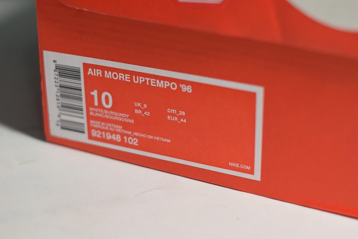 Nike Air More Uptempo 96 White Varsity Red 921948-102