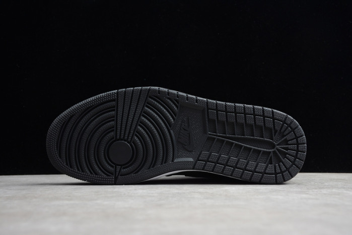 Jordan 1 Retro High Black Satin Gym Red - 555088-060