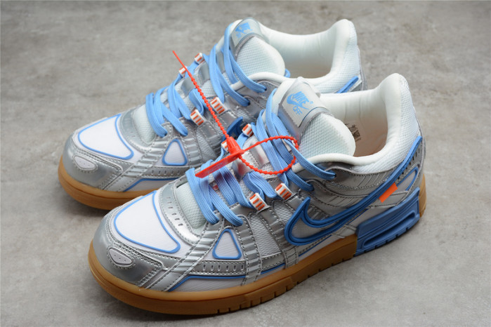 OW x Nike Air Rubber Dunk “University Blue” CU6015-100