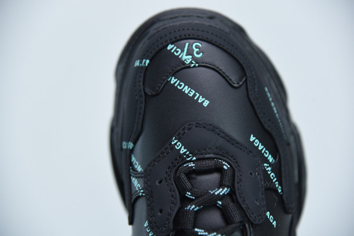 BL TRIPLE S TRAINERS BLACK LETTERS 541624 W09O1 9013