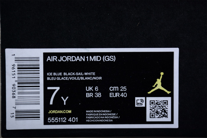 AIR JORDAN 1 MID “ICE BLUE” 555112-401