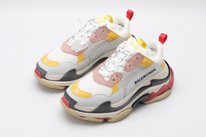 BL Triple S Cream Yellow Red 490672 w09O5 9035