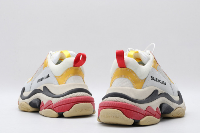 BL Triple S Cream Yellow Red 490672 w09O5 9035
