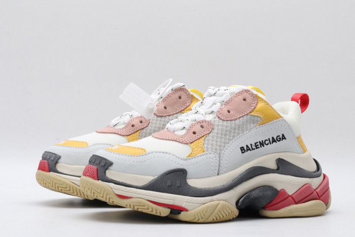 BL Triple S Cream Yellow Red 490672 w09O5 9035