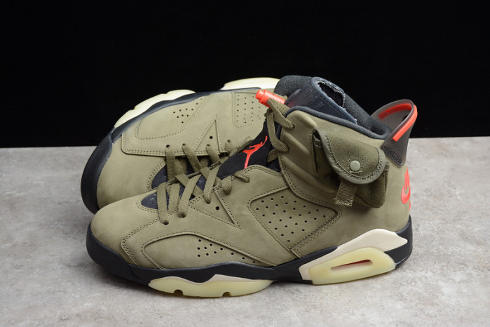 Travis Scott Air Jordan 6 Medium Olive - CN1084-200