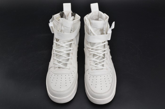 Nike Air Force 1 Mid “Triple Ivory” white AA6655-100