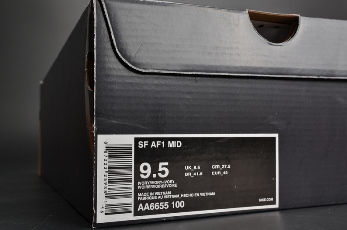 Nike Air Force 1 Mid “Triple Ivory” white AA6655-100